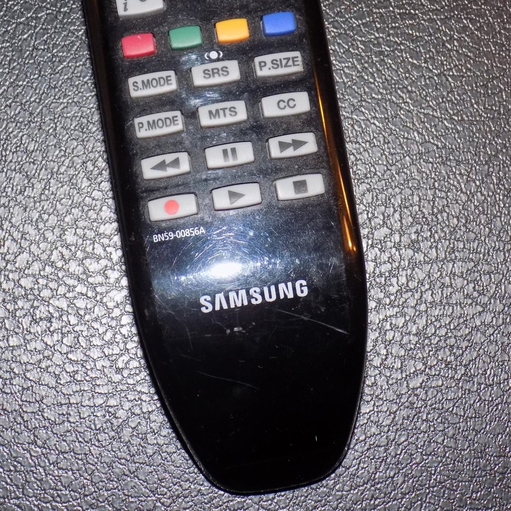 Samsung TV Remote Control BN59-00856A Black Good Original OEM Replacement - Picture 2 of 2
